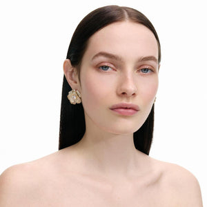 SP VIP PRICE Gold Crystal Flower Earrings