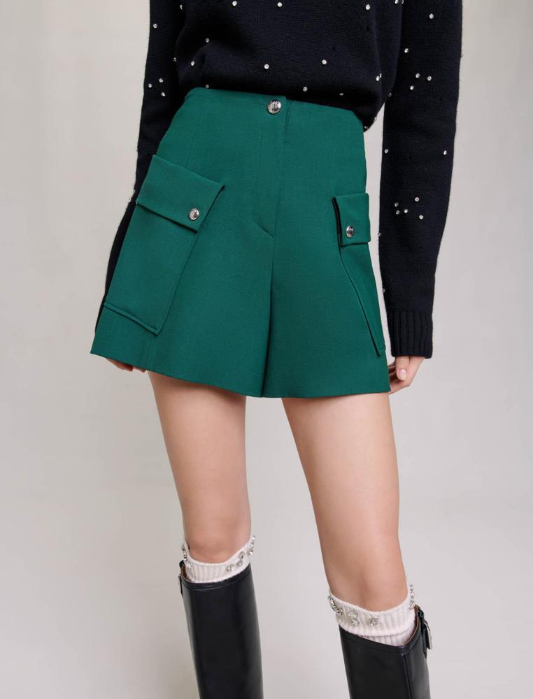Maje UK END OF YEAR SALE Structured shorts with pockets