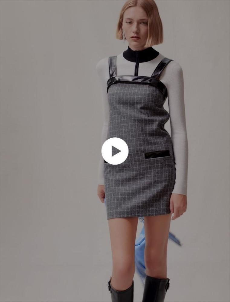 Maje UK END OF YEAR SALE Short checked dress