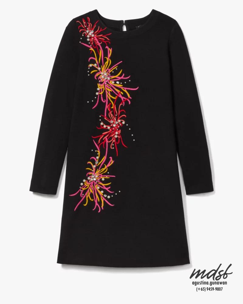 Kate Spade US Embellished Sweater Dress - Black