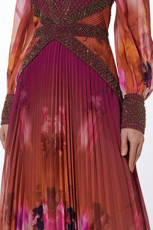 Karen Millen UK SALE Floral Embroidery Woven Midi Dress