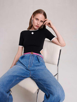 Maje UK END OF YEAR SALE Straight, wide-leg jeans