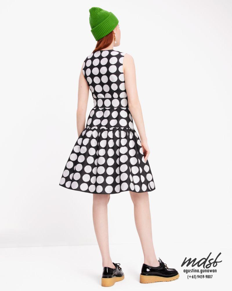 Kate Spade US Art Dots Julia Dress - Black/White