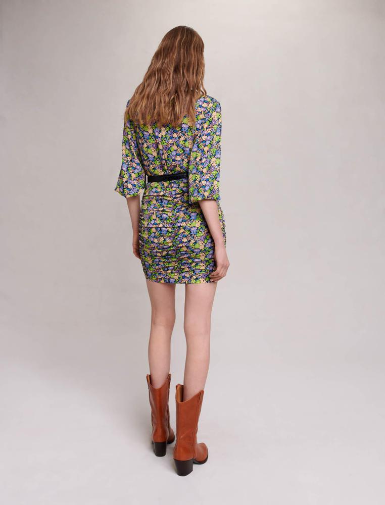 Maje UK END OF YEAR SALE Short dress with floral print