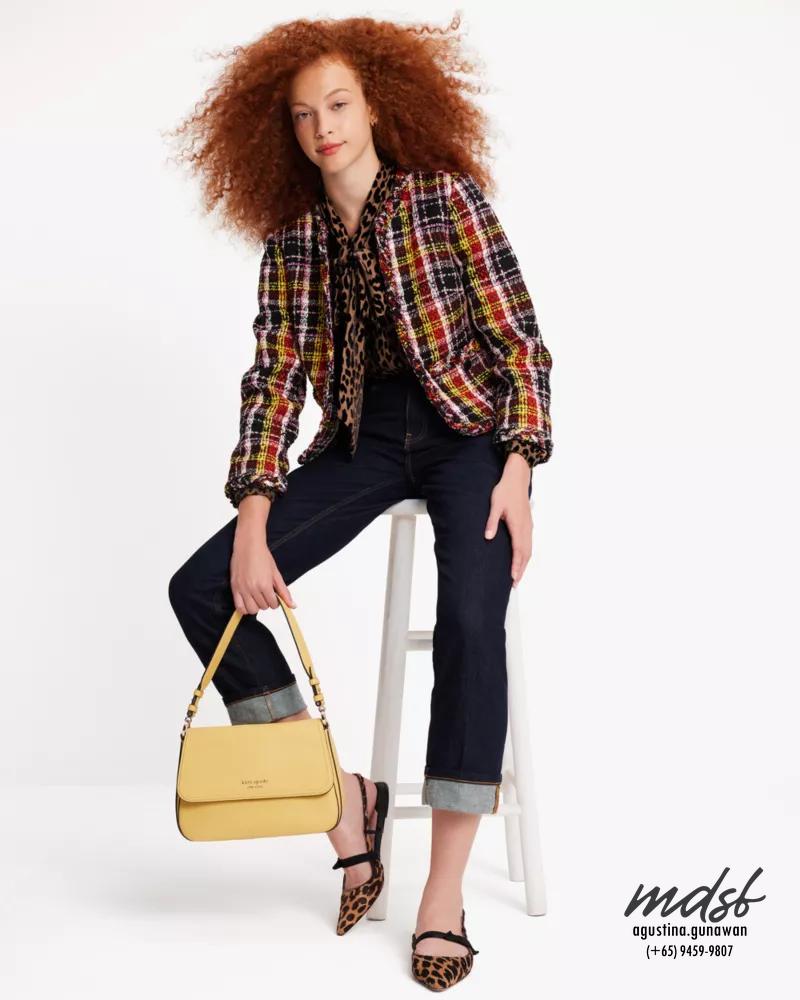 Kate Spade US Art Plaid Tweed Jacket - Multi