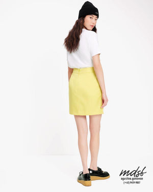 Kate Spade US Duchess Satin Pencil Skirt - Light Chartreuse