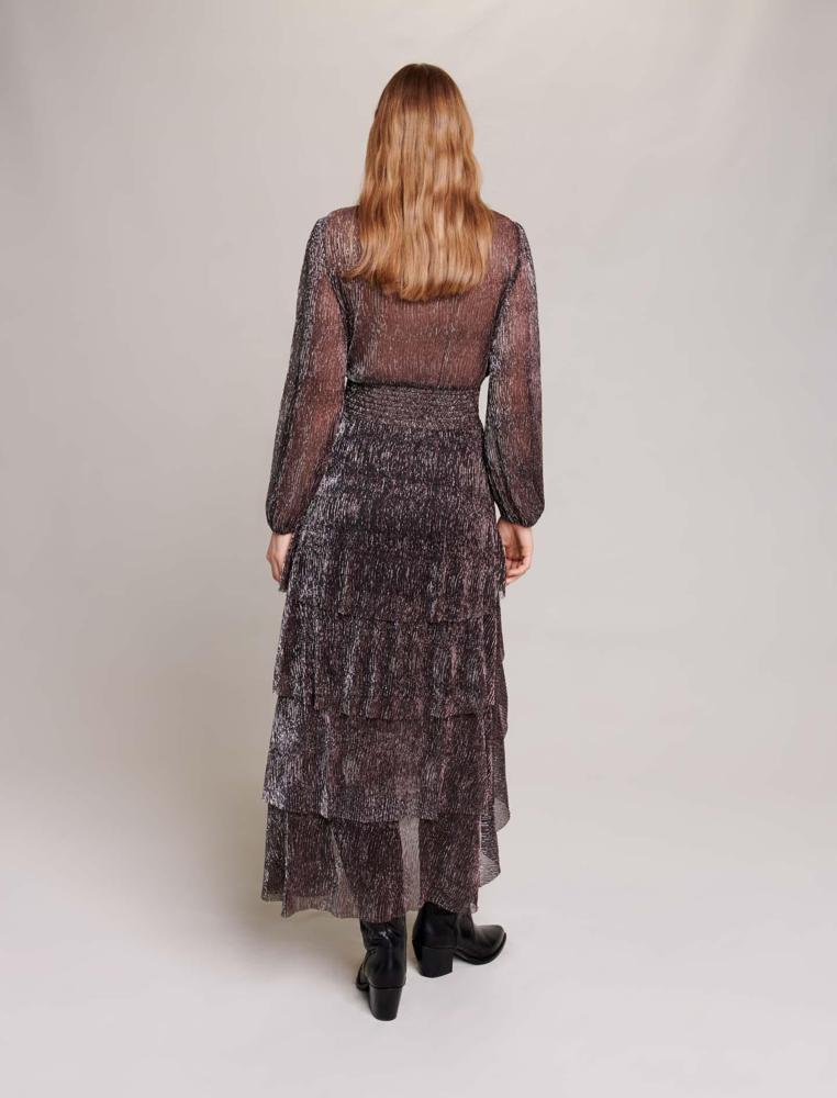 Maje UK END OF YEAR SALE Ruffled maxi dress