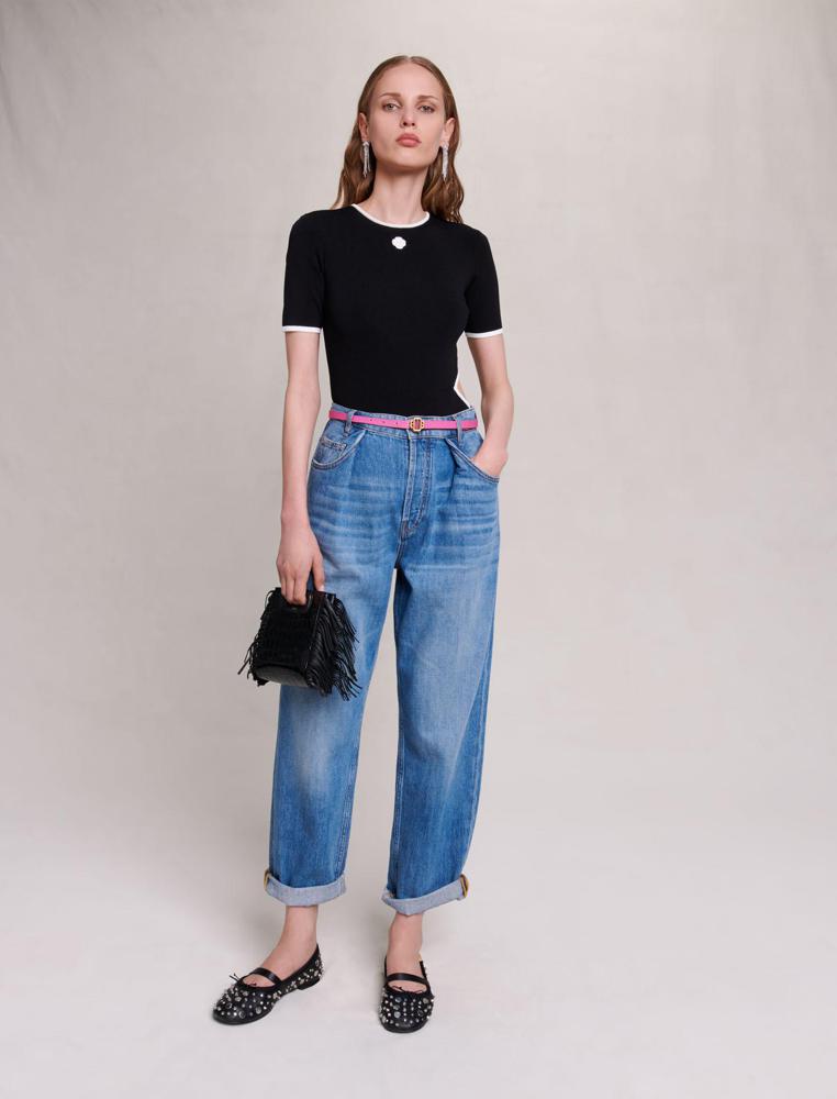 Maje UK END OF YEAR SALE Straight, wide-leg jeans