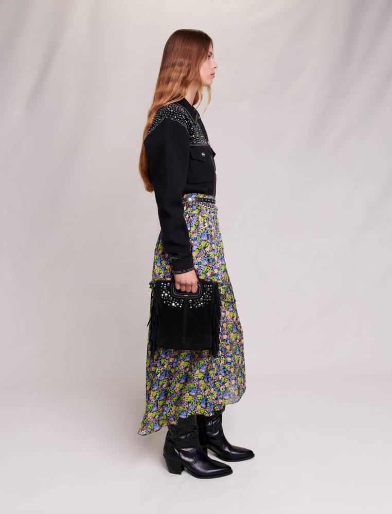 Maje UK END OF YEAR SALE Long floral skirt