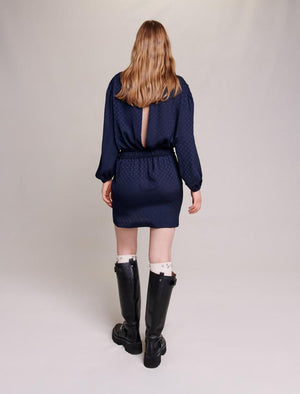 Maje UK END OF YEAR SALE Short jacquard dress