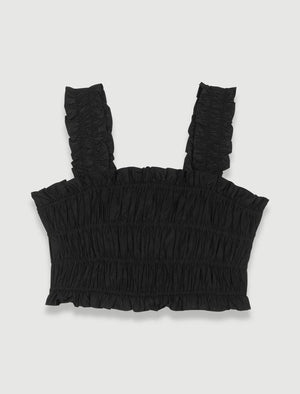 Maje UK END OF YEAR SALE Smocked cropped top