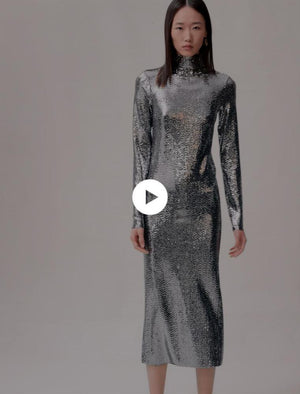 Maje UK END OF YEAR SALE Glitter maxi dress