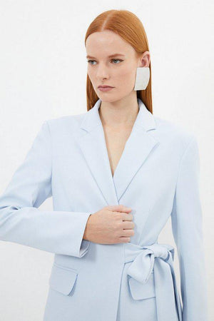 Karen Millen UK SALE Compact Stretch Single Breasted Tailored Blazer