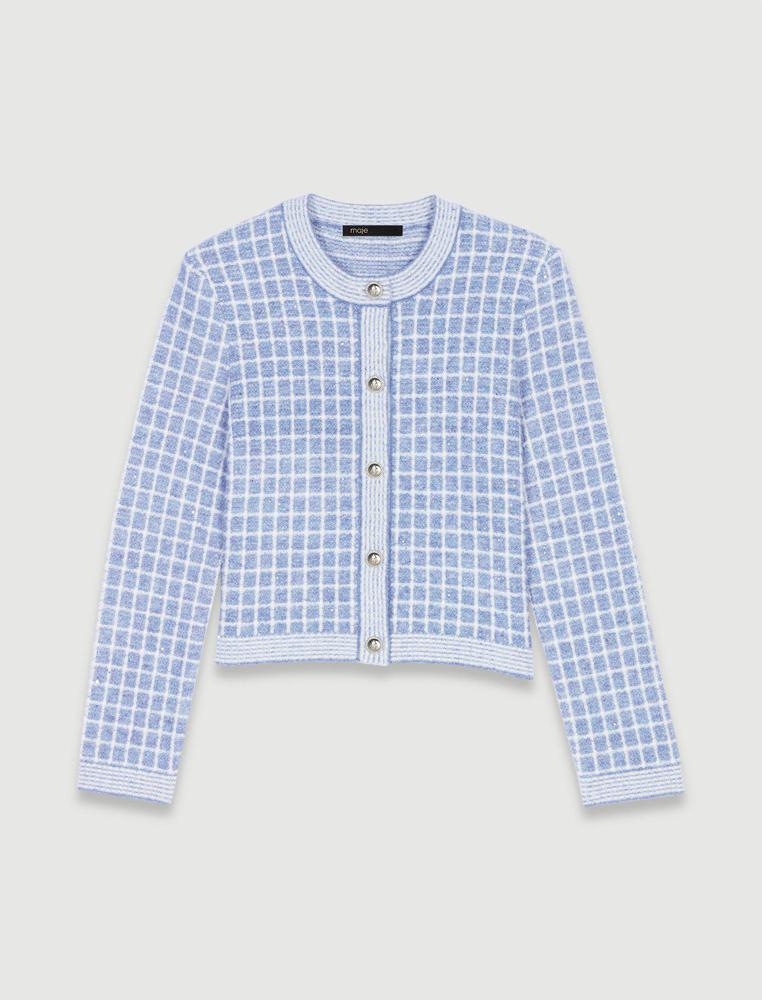Maje UK END OF YEAR SALE Checked cardigan