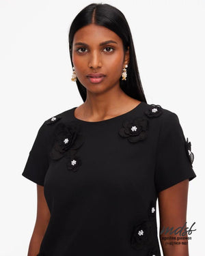 Kate Spade US Organza Flower Shirtdress - Black