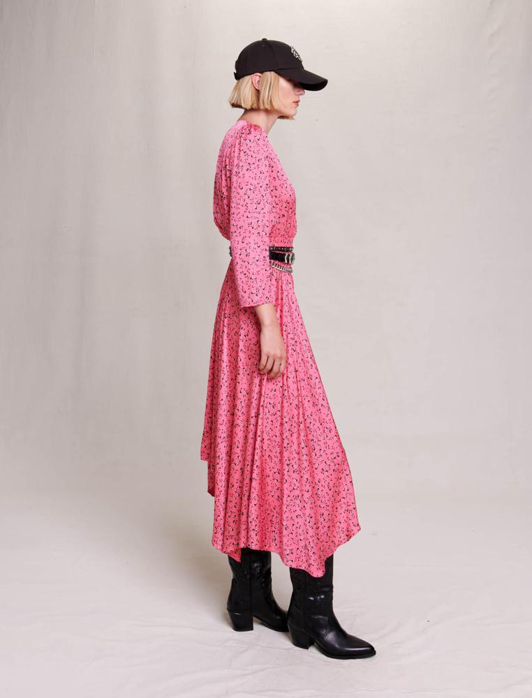 Maje UK END OF YEAR SALE Floral print midi-length dress