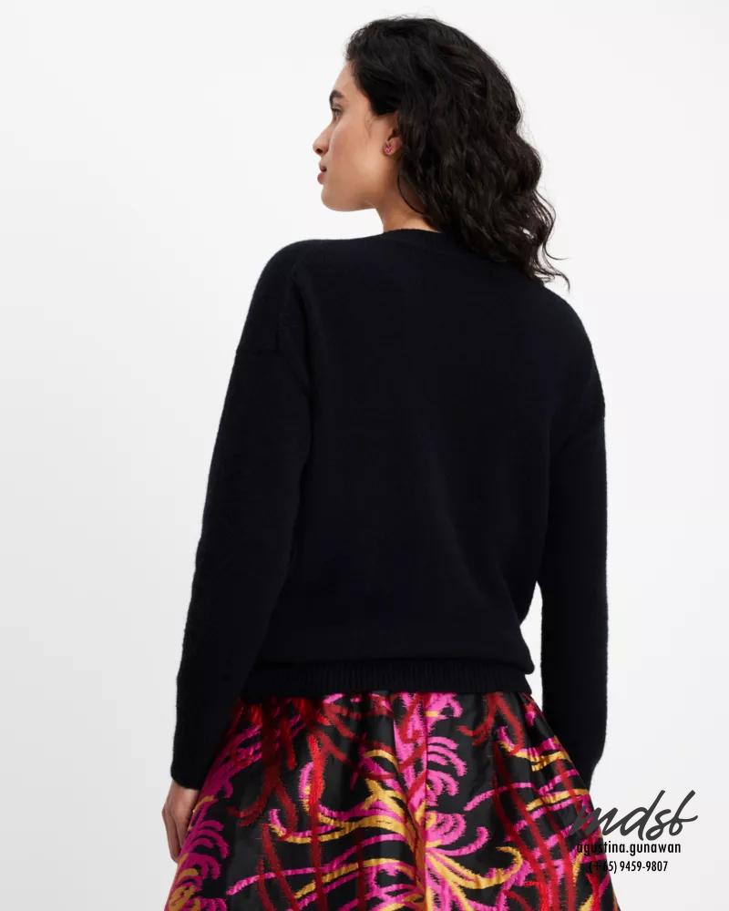 Kate Spade US Rhinestone Embellished Sweater - Black