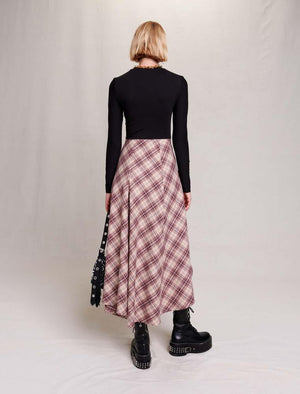 Maje UK END OF YEAR SALE Asymmetrical flannel dress